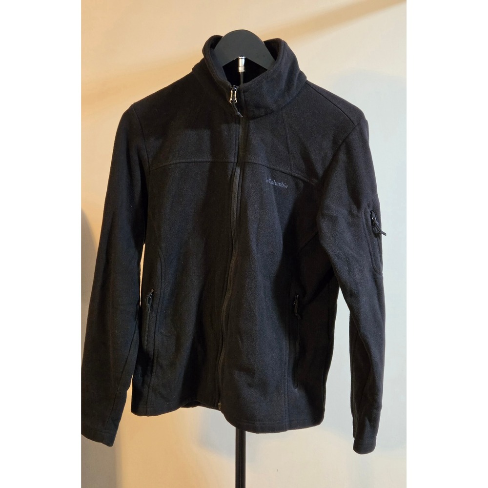 Columbia Full Zip Fleece Jacket Women's Size Medium Black
